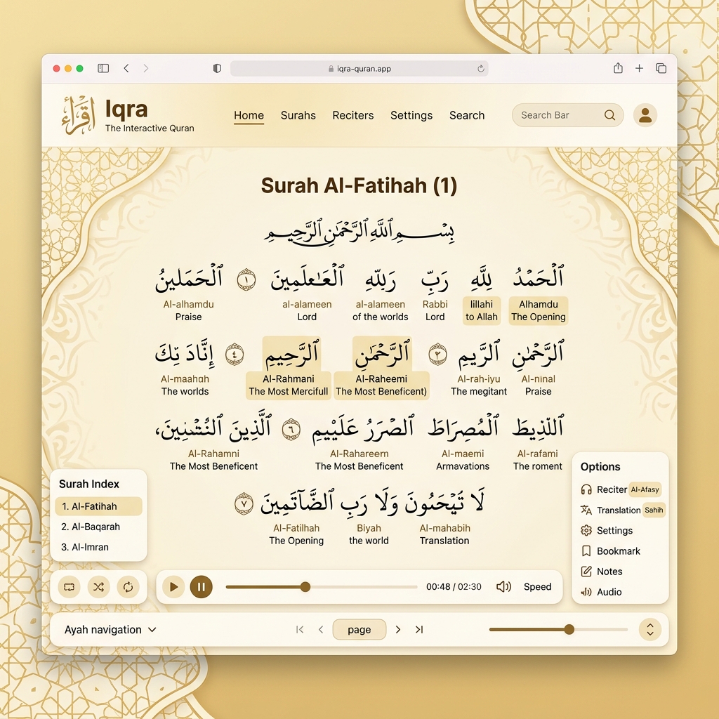 Iqra Web App Preview