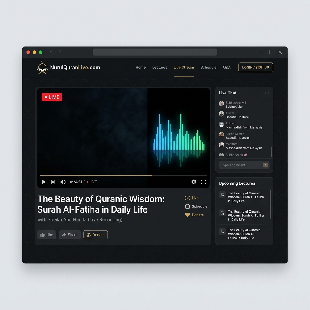 NurulQuranLive.com Preview